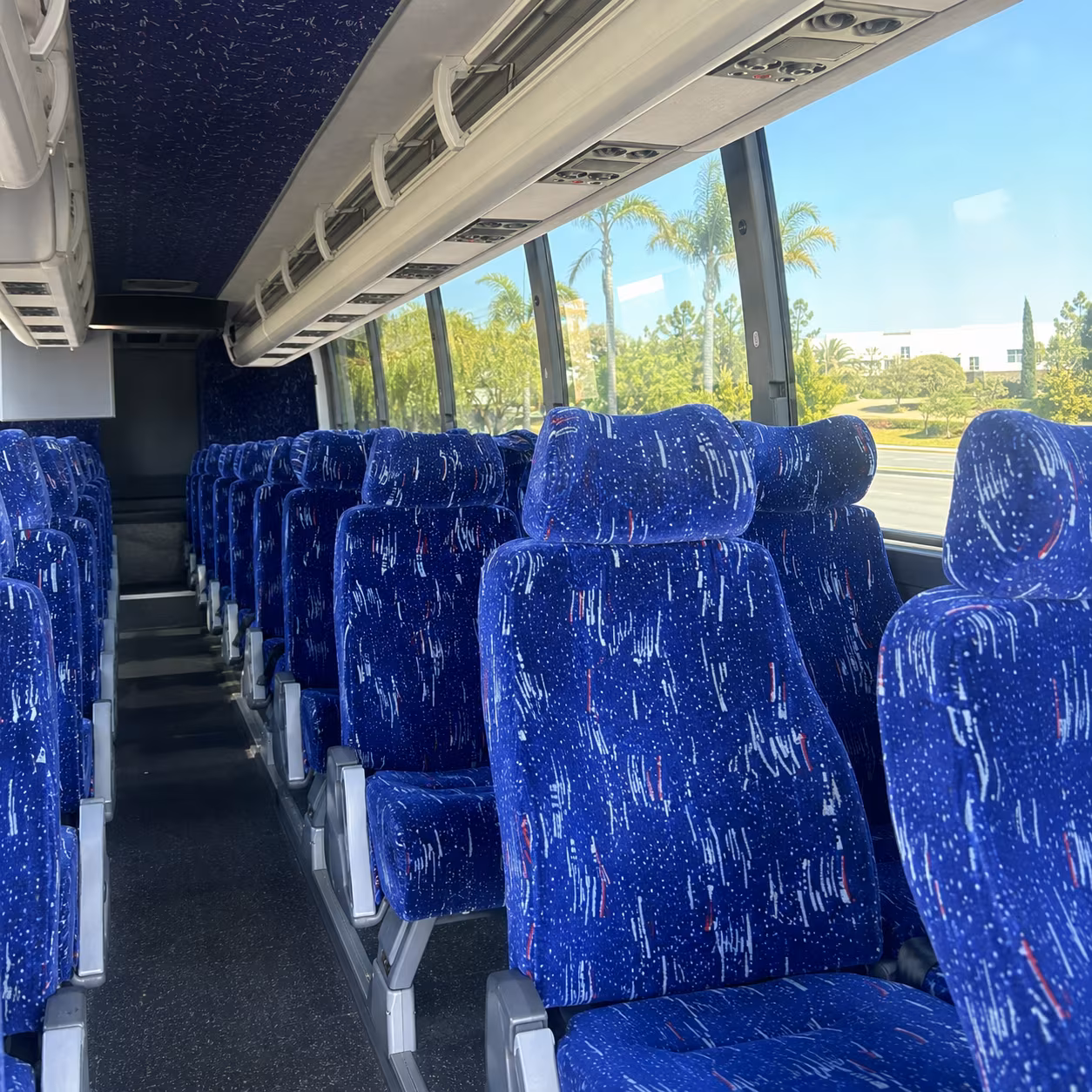 battle creek charter bus interior
