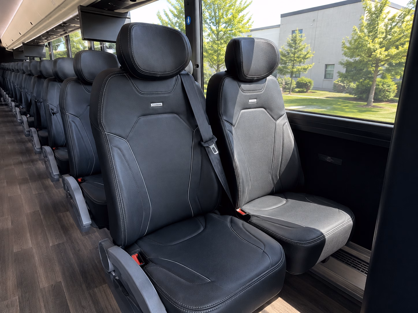 battle creek charter bus rental inside