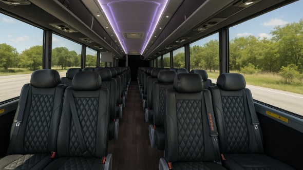 battle creek 18 passenger minibus inside
