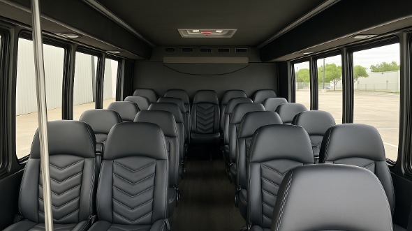 battle creek 25 passenger minibus inside