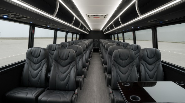 battle creek 30 passenger minibus inside