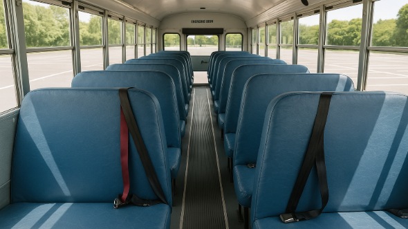 school bus rental interior battle creek